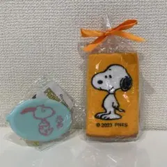 スヌーピー　コインケース・ミニタオル　２点セット