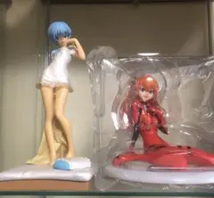 エヴァンゲリオン アスカ・ラングレー、綾波レイ フィギュア+ おまけ付き