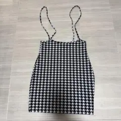 ハウンドトゥース ノースリーブミニワンピース 26