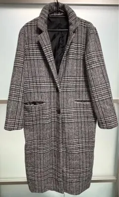 コート チェスターコート ロングコート チェック柄 アウター