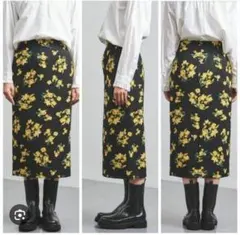 UNITED ARROWS 花柄タイトスカート ユナイテッドアローズ スカート