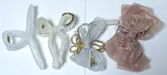 ヘアアクセサリー　バンスクリップ　4個セット　まとめ売り