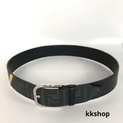 FENDI フェンディ ベルト ズッカ柄 ブラック メンズ レザー - メルカリ