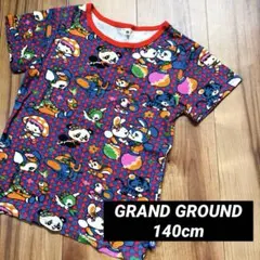 140 GRAND GROUND グラグラ 綿100％ Tシャツ レトロ 女の子のサムネイル