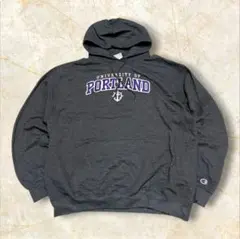 チャンピオン カレッジロゴ刺繍 白タグ ポートランドパーカー プルオーバー3XL