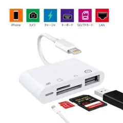 iPhone SD カードカメラ リーダー　写真とビデオ 転送