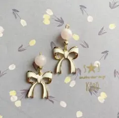 No.36ハンドメイド　イヤリング　リボン　子供用