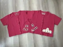 犬　Tシャツ　カットソー　Mサイズ　赤