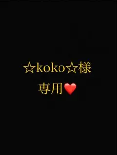 ☆koko☆様専用ページ