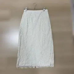 ナノユニバースnano universe レース ロング タイト スカート