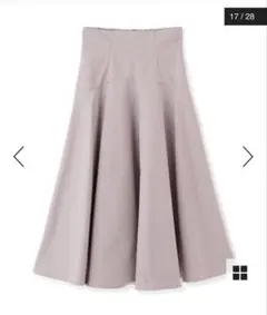 プロポーションボディドレッシング ヨーク切り替えチェックフレアスカート