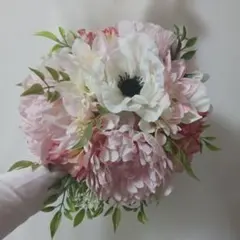 タイムsale　ブライダルブーケ 　クラッチブーケ　アーティシャルフラワーブーケ