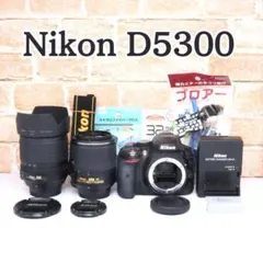 美品⭐大人気！⭐Nikon D5500 望遠レンズセット⭐ 初心者 一眼レフ ニコン デジタル一眼 Nikon D5500 レンズキット レッド 中古