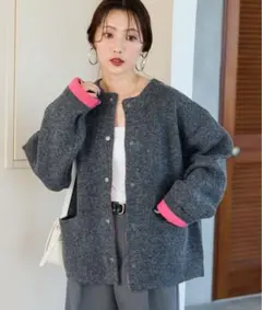 【FREAK'S STORE】ダブルフェイスカーディガン