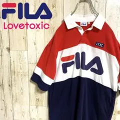 【レア】フィラ×lovetoxic コラボ☆ポロシャツ トリコロールカラー