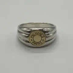 新品仕上げ済 HERMES エルメス SV925/K18YG セリエ リング 新品仕上げ済 HERMES エルメス SV925/K18YG セリエ リング - メルカリ