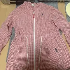 ［値下げ中］ギンガムチェック フード付きパーカーのサムネイル
