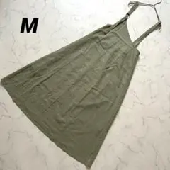 【美品】ジャンパースカート サロペットワンピース ロング Aライン ワンピース