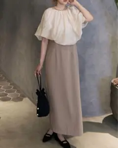 バルーンオフショルダー ワンピース オケージョンドレス