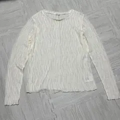 最終お値下げ　DISCOAT アイボリー 長袖トップス