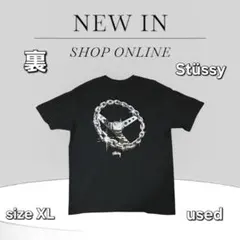 ステューシーStüssy ブラック Tシャツ XL used