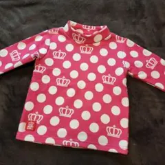 BABYDOLL　ピンク ドット 王冠 トレーナー