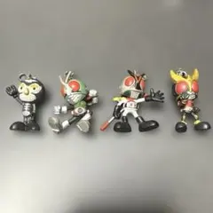 バンプレスト　仮面ライダー ミニフィギュア キーホルダー　レア品　4体セット