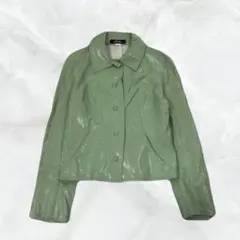 古着　ジャケット　黄緑　レディース　38F INTERNATIONAL COR