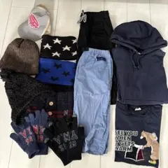 子供服セット（帽子・手袋・衣類など）160～Mサイズ