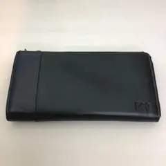 ❣️未使用（展示品）❣️Lee 長財布 L字ファスナー レザー　ブラック/ネイビーのサムネイル
