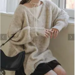 Kastane メランジVあきニットプルオーバー最終値下げ