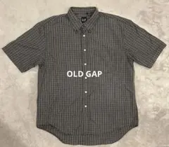 OLD GAP 00s チェックシャツ 半袖 サイズL ボタンダウン