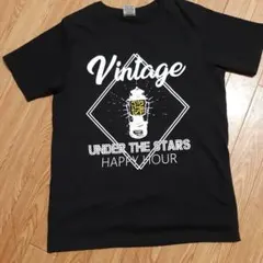 Vintage under the stassキャンプ黒Tシャツ古着世田谷ベース
