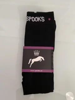 乗馬spooksソックス　ブラック