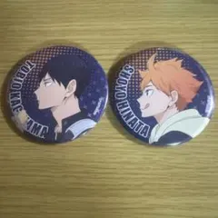 ハイキュー!! 日向翔陽 影山飛雄 缶バッジセット