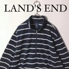 LAND'S END ランズエンド ハーフジップフリース ゆるダボ　XL