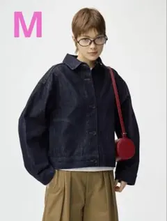 新品⭐︎今季完売！ジーユー GU デニムジャケット　NAVY М ネイビー