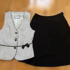 事務服ベストスカートセット　enjoy 9号㉙