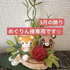 めぐりん様専用☆3月の飾り