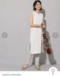 UNITED ARROWS ノースリーブカットソーワンピース　新品　未使用のサムネイル