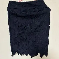 GU 黒 レース タイトスカート Sサイズ