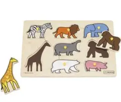 BorneLund ボーネルンド 木製 動物パズル 知育玩具のサムネイル