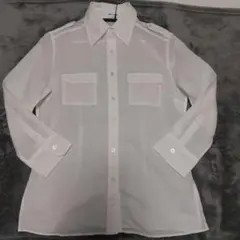 ホワイトポケット付き長袖シャツ コムサデモード