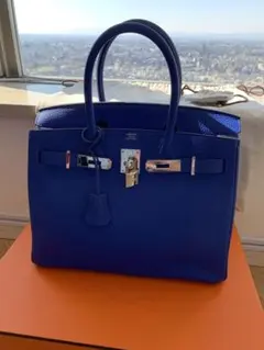 HERMES エルメス　バーキン　Birkin ハンドバッグブルーエレクトリックのサムネイル