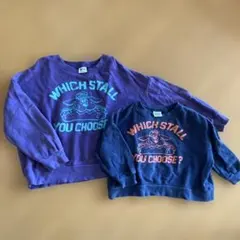 【最終値下げ】 ☆オソロコーデ★ トレーナー　BREEZE パープル　ネイビー