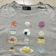 ちいかわ もぐもぐ本舗 伏見稲荷 Tシャツ グレー