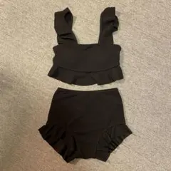 フリル セパレート水着 ビキニ ブラックのサムネイル