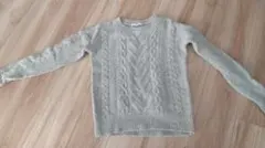 UNIQLO ケーブルニットセーター M グレー
