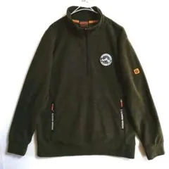 ★A5　OUTDOOR　フリース　XL　緑　ハーフジップ　PRODUCTS