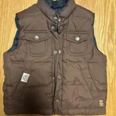 miki houseリバーシブル　ダウンベスト